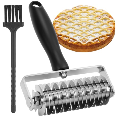Ecavria Premium Stainless Steel Pastry Lattice Roller Cutter