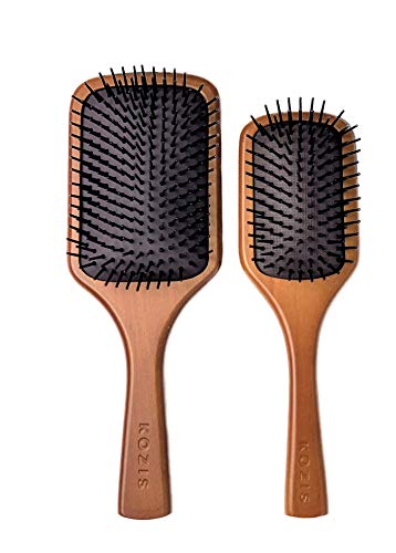 KOZIS Large Wooden Paddle Hair Brush for Men & Women
