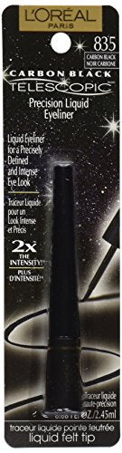 L'Oreal Paris Telescopic Precision Liquid Eyeliner - Carbon Black, 0.08 Oz