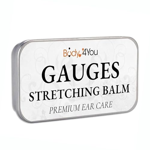 BodyJ4You 0.35 Oz Ear Stretching Balm with Jojoba & Castor Oil for Gauges