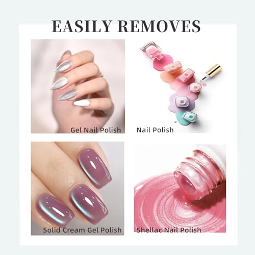 NORCICO Gel Nail Polish Remover - 0.5 Fl Oz, Acetone-Free, Fast-Acting