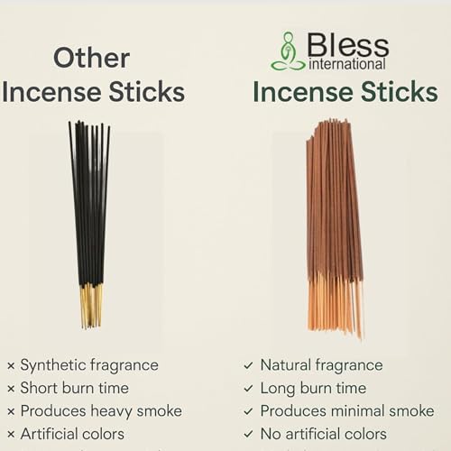 Bless Organic Frankincense & Myrrh Incense Sticks - 80 Count
