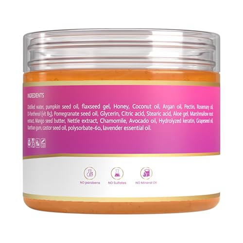 MAKOF BEAUTY Curl Defining Custard Gel - 12 fl oz for Frizz Control