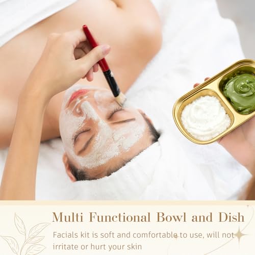Teenyyou Gold Small Esthetician Facial Mask Bowls Set of 4 for Spa & Salon