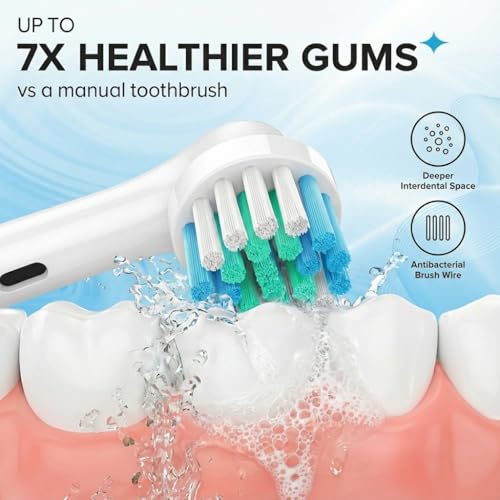 8-Pack Oral-B Compatible Toothbrush Heads with DuPont Bristles