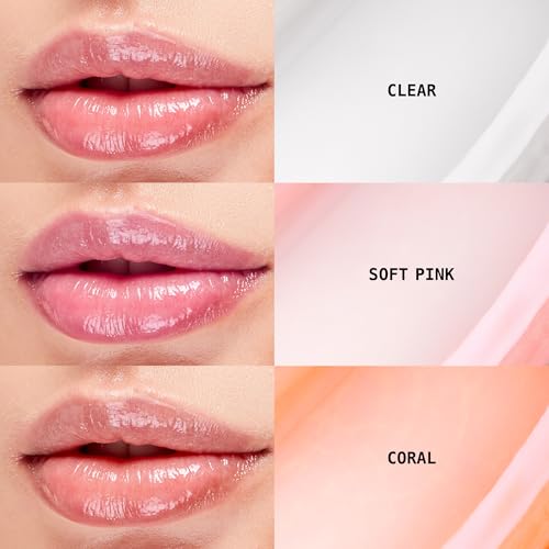 Ruby Kisses Soft Pink Lip Oil Booster Hydrating Lip Gloss with Natural Oils