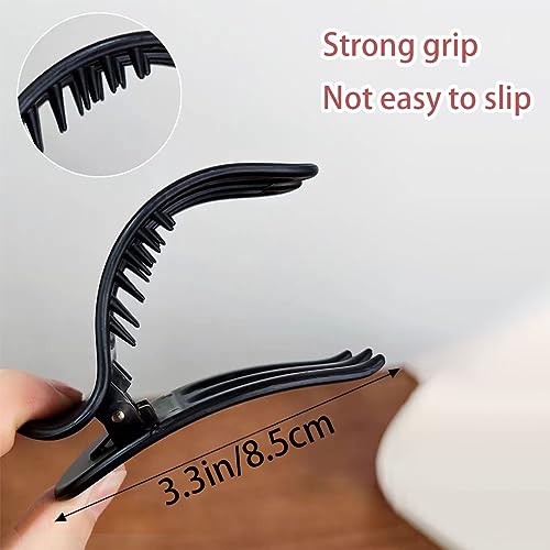 4PCS French Hair Clips - Curved Alligator Claw Clips for Women