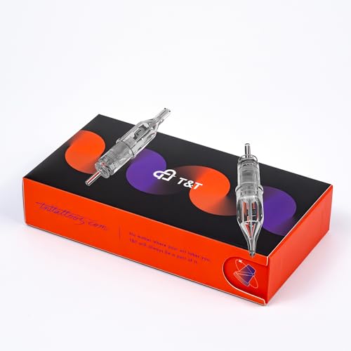 T&T MAX Series Round Liner Tattoo Needle Cartridges - 20 Pack