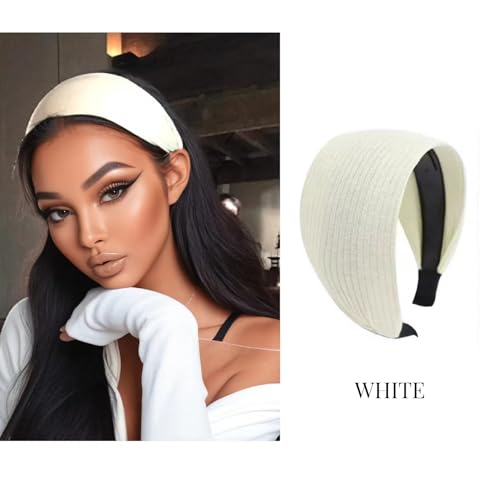 Lyoveu 3PCS Wide Non-Slip Headbands for Women, 3-Inch Stylish Hair Accessories