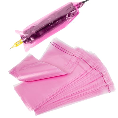 100 Pack Tattoo Pen Covers - Disposable Wraps for Tattoo Machines