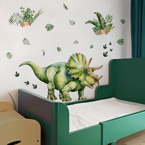 Large Triceratops Dinosaur Wall Stickers for Kids' Rooms