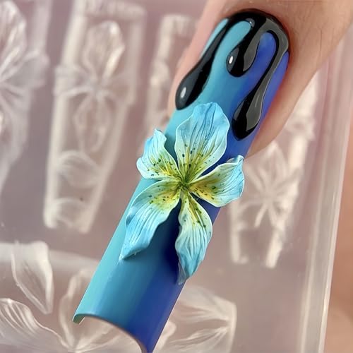 3D Flower Nail Molds - Y2K Silicone Art Tool for DIY Nail Charms