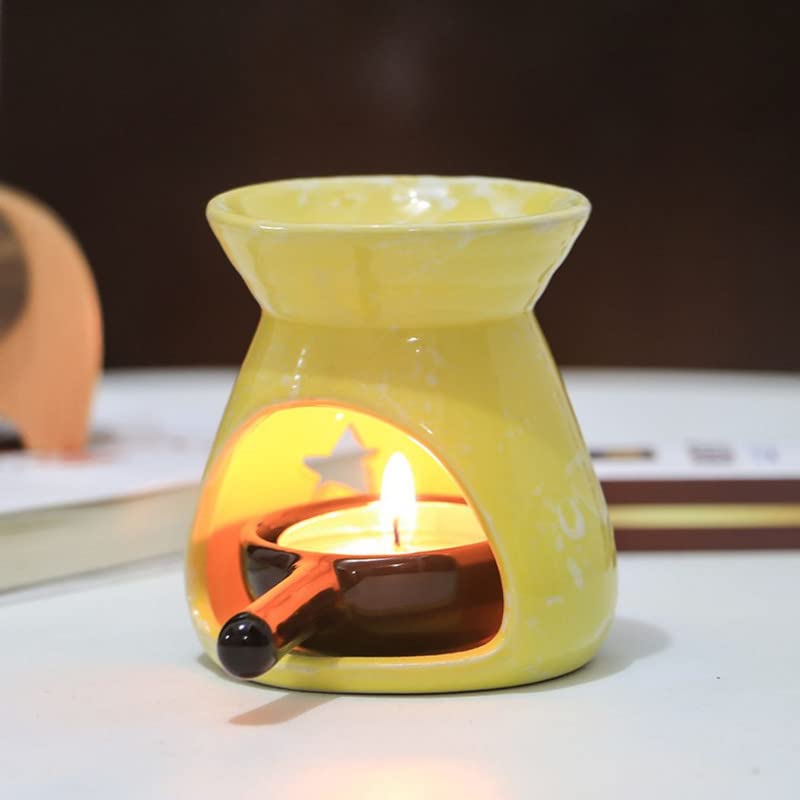 Pink Ceramic Essential Oil Burner & Tealight Candle Holder