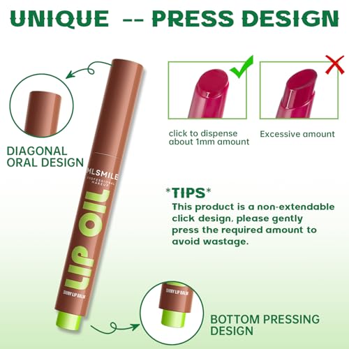 HOSAILY Moisturizing Solid Lip Gloss Set 0.05oz x 4 - Lip Oil & Lip Liner Combo for Women