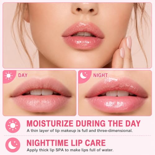 Miniling Honey & Fruit Lip Mask Set - 4 Pack Moisturizing Balm Treatment