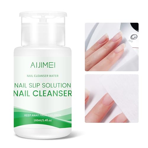 AIJIMEI 2in1 Poly Gel Slip Solution 160ml Dispenser for Nail Art Extensions & Gel Cleanser