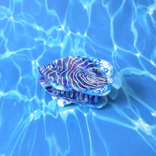 Wavelet Fish Hair Claw Clip - Cute Acetate Retro Hair Accessory