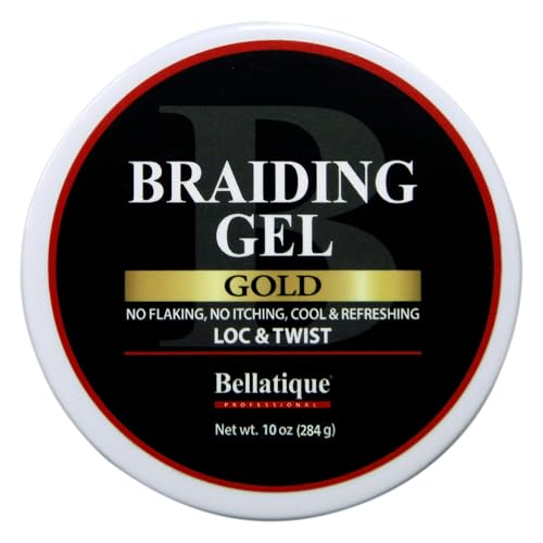 BELLATIQUE Braiding Gel - Maximum Hold for LOCs & Twists, 10 oz