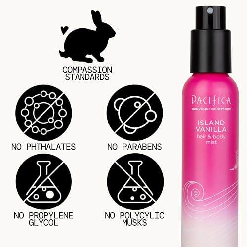 Pacifica Island Vanilla Body Mist & Perfume 5oz - Vegan, Cruelty-Free, Alcohol-Free