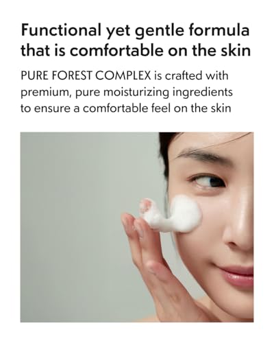 GREEN FINGER FOREST Hydrating Cica Foam Cleanser - Sensitive Skin, Low pH, Deep Cleansing - 6.76 fl oz