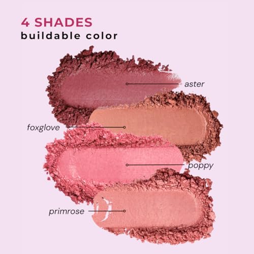 Honeybee Gardens Wildflower Blooming Blush Primrose - Vegan Pressed Powder 0.14oz