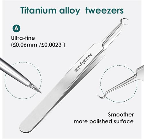 Stainless Steel Curved Tweezers for Acne Removal & Skin Care