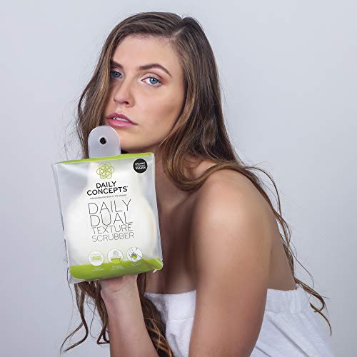 Daily Concepts Dual Texture Body Scrubber for Gentle Exfoliation