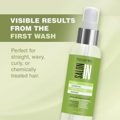 Recamier Professional Keratin Hair Serum - Frizz Control & Shine, 120ml