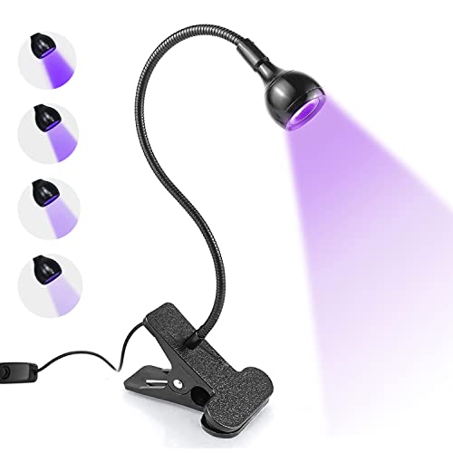 BUCICE 3W UV LED Nail Lamp for Gel Nails, Black — Compact & Portable Salon-Grade Drying