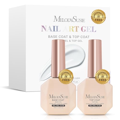 MelodySusie HEMA-Free Gel Top & Base Coat Set - 15ML