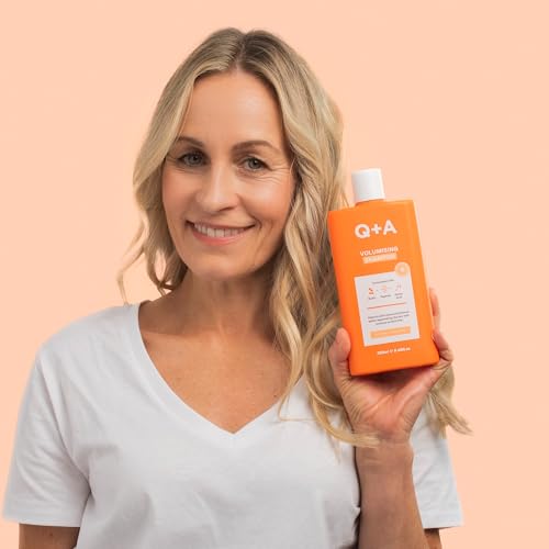 Q+A Volumising Hair Shampoo 250ml - Thickening & Strengthening for Fine Hair with Biotin