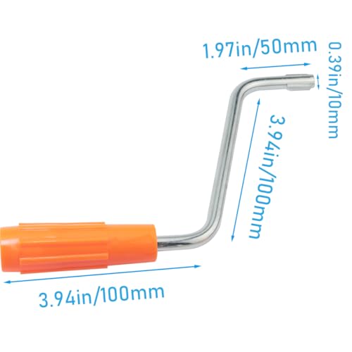 Replacement Pasta Maker Handle and Table Clip Set - Orange
