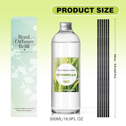 Citronella Reed Diffuser Oil Refill - 16.9oz for Large Spaces