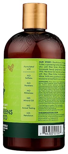 Shea Moisture Moringa Avocado Power Greens Shampoo 13oz - Organic, Cruelty-Free
