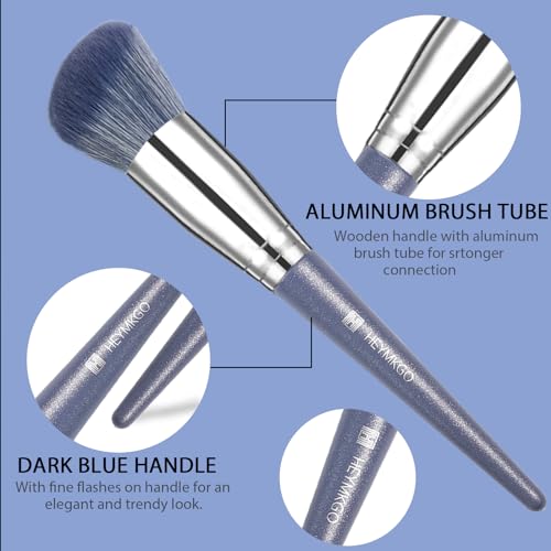 16Pcs Professional Makeup Brush Set with Synthetic Face & Eye Brushes