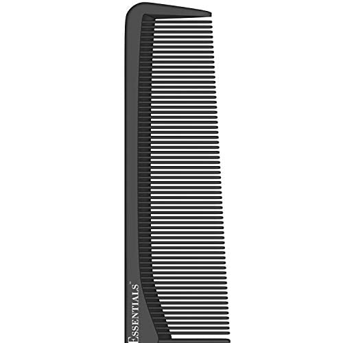 Bardeau Essentials 7-Inch Carbon Fiber Anti-Static Heat-Resistant Hair Comb (Pack of 1)