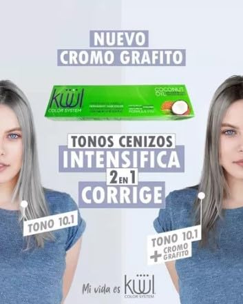 Cromo Grafito Hair Color Dye System - Professional Liquid Formula for Vibrant Permanent Color | 3.04 fl oz