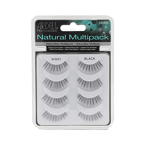 Ardell Multipack Babies False Eyelashes - 4 Pairs, Short Lightweight Natural Lashes