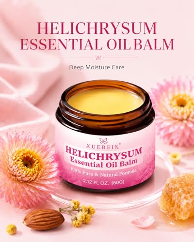 XUEBEIK Helichrysum Balm 2.12oz Moisturizing Skin Care for Dry, Sensitive Skin