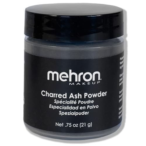 Mehron Makeup Special FX Powder - Charred Ash, Fake Dirt for Halloween & Cosplay, .75 oz
