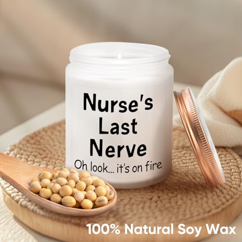 Lavender Soy Candle for Nurses - Perfect Gift for Nurse Appreciation