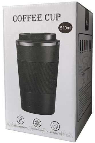 YINJOYI 17oz Insulated Travel Coffee Mug with Leakproof Lid