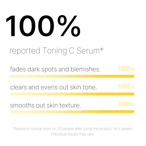Cell Fusion C Toning Serum - Brightening Dark Spot Treatment with Vitamin C & Niacinamide, 1.01 fl. oz