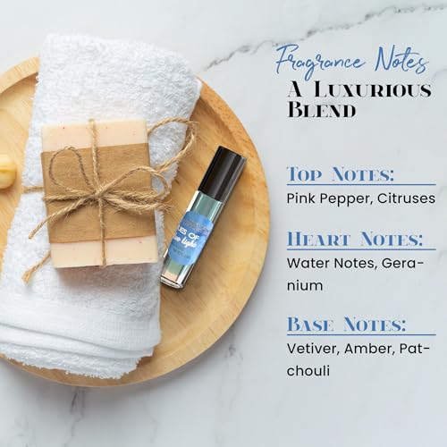 MOBETTER FRAGRANCE OILS Hues of Blue Light Light Body Oil for Men, 0.33 Fl Oz - Travel Size