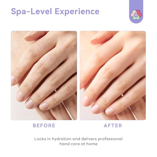 SAVILAND Hand Mask with Shea Butter & Aloe for Dry Cracked Hands