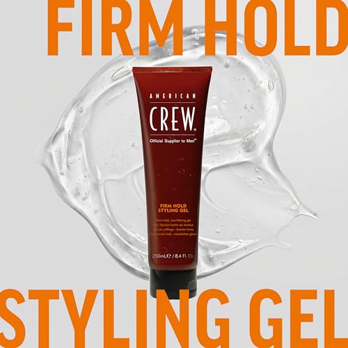 American Crew Firm Hold Styling Gel for Men, High Shine, 13.1 fl oz