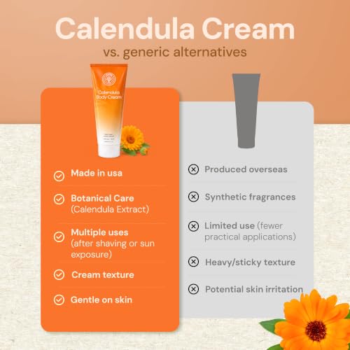 L'EUDINE Calendula Body Cream 4fl oz - Acne, Scars & Wrinkles Repair