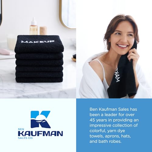 Ben Kaufman Cotton Makeup Remover Towel - 6 Pack, 13" x 13"