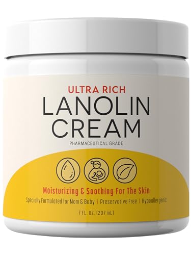 Sundance Lanolin Cream - Ultra Rich Pharmaceutical Grade Moisturizer, 7 oz