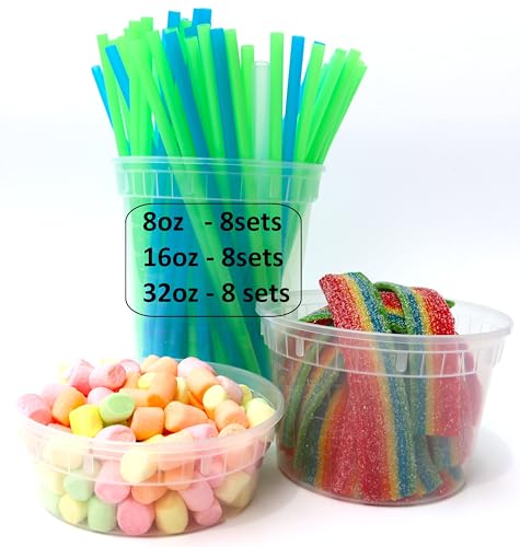 Zekii Extra Thick Food Storage Containers Set of 24 - BPA Free, Leakproof, Microwave & Freezer Safe